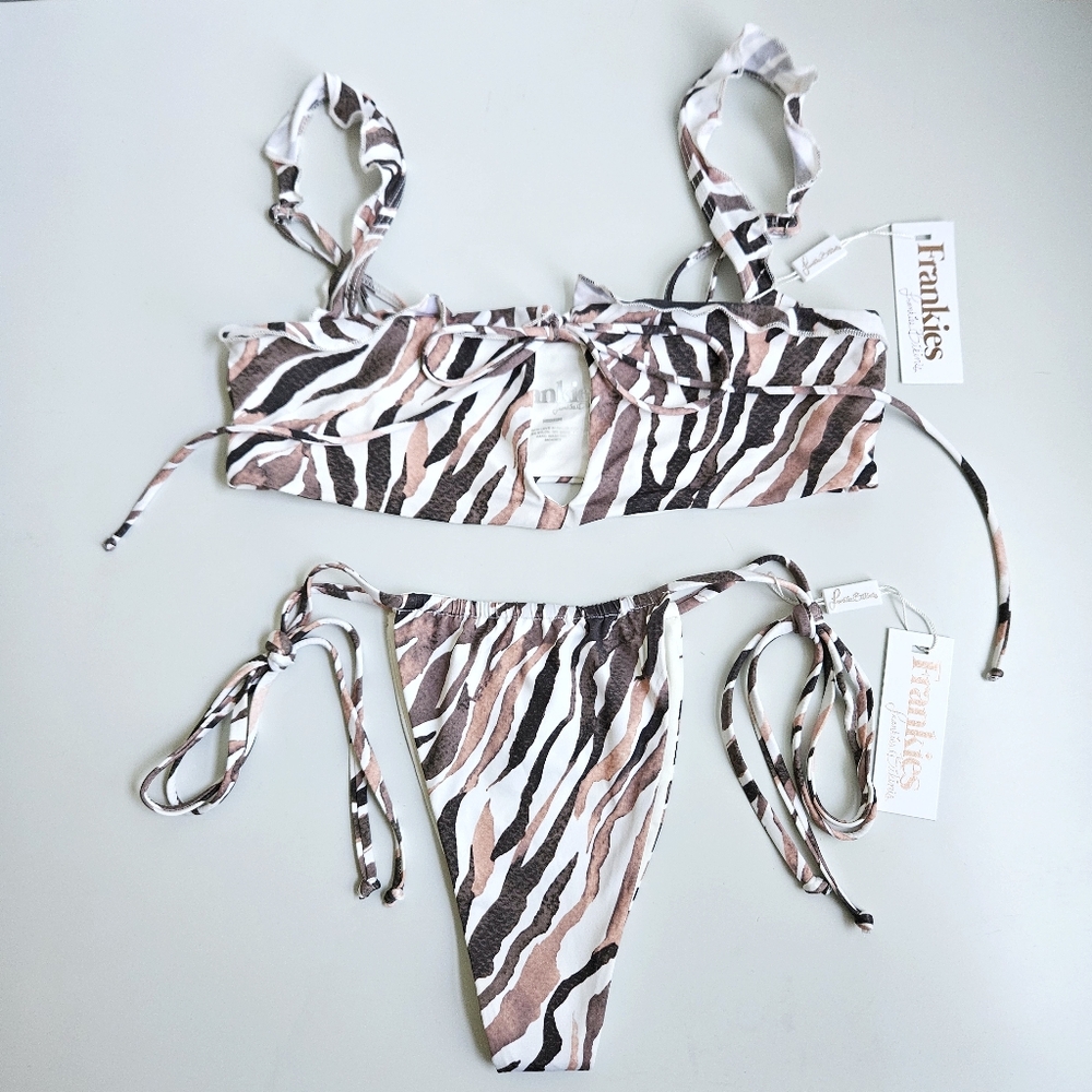 NWT Frankies Bikinis Set - Mackenzie top M, Tavi bottom L